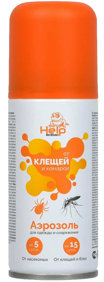СРЕДСТВО ОТ КЛЕЩЕЙ И КОМАРОВ АЭРОЗОЛЬ 75 МЛ "HELP" 
