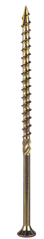 Саморез жёлтый по дереву (конструкционный) "TORX DAXMER", Ø6 х 160 мм.