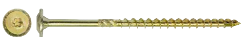 МТ Саморез жёлтый по дереву (конструкционный) "TORX DAXMER", Ø6 мм. х L – 200 мм.