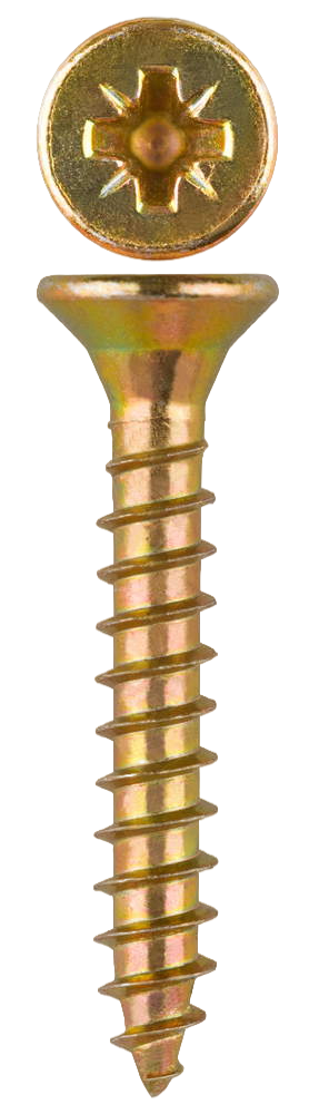 МТ Шуруп потай для дерева (жёлтый цинк), Ø6 мм. х L - 100 мм. (в уп. 900 шт.)