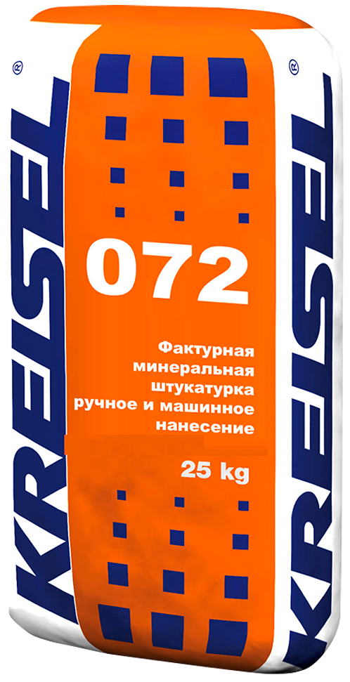 KREISEL 072 Фактурная минеральная штукатурка KORNPUTZ, БАРАШЕК, фр. 2 мм., 3 кг/м2 - 8,5 м2, 25 кг. 