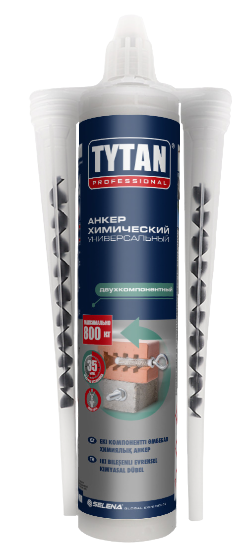 Химический анкер универсальный двухкомпонентный (EV-I) "TYTAN PROFESSIONAL", 300 мл.