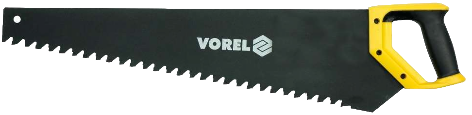Пила по газобетону "VOREL", 34 зуба, двухкомпонентная рукоятка, L - 660 мм.