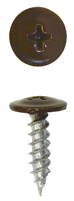 Саморез с ПРЕСС - ШАЙБОЙ, 4,2 х 13 (острый), RR 32 (ТЁМНО-КОРИЧНЕВЫЙ)