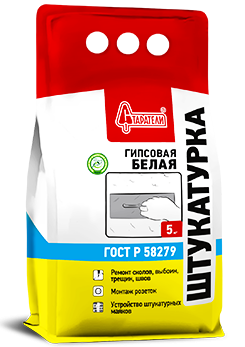 Гипсовая штукатурка  5 кг Старатели БЕЛАЯ/5шт/150