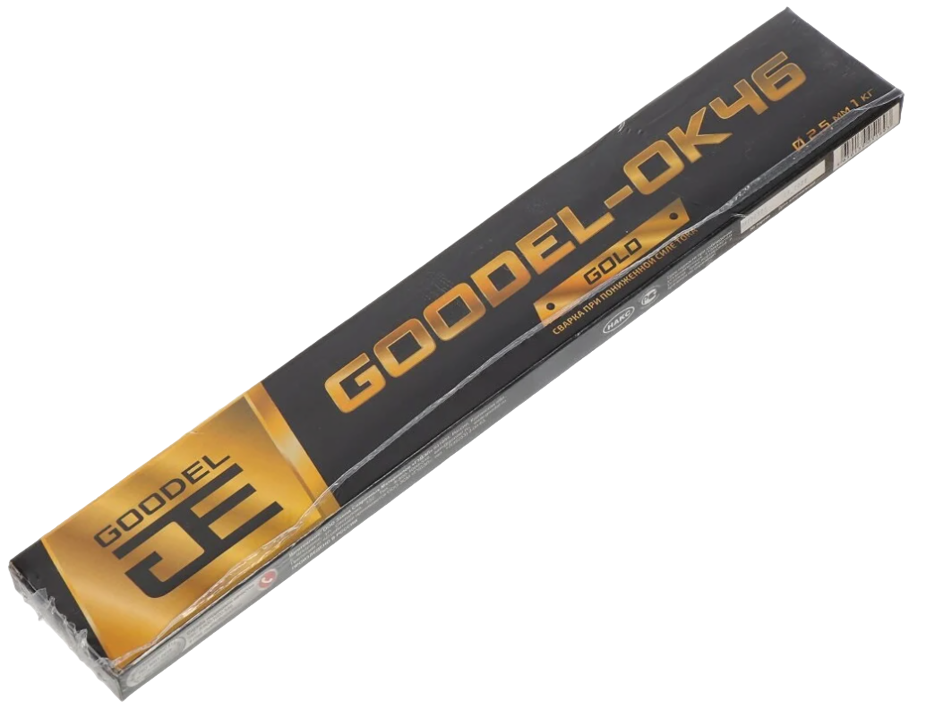 Электроды "GOODEL ОК - 46 GOLD", Ø2,5 мм. х L - 35 см. (в упаковке 1 кг.)
