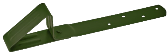 ГЧ Снегозадержатель "AQUASYSTEM" для гибкой черепицы, покрытие PE, RAL 6020 (зелёный), ширина 30 мм.