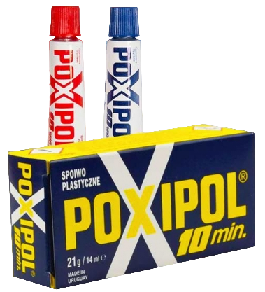 КЛЕЙ "POXIPOL" ПРОЗРАЧНЫЙ 14 МЛ (6/60/240) КРАСНАЯ ЭТИКЕТКА