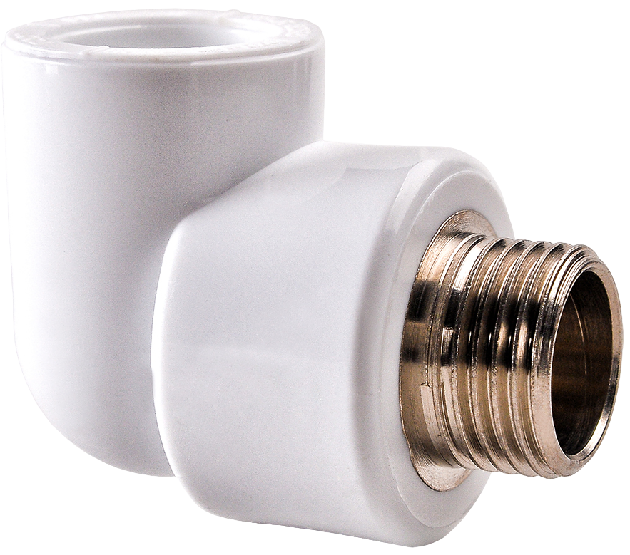 КОЛЕНО GF+HAKAN PPR 20х1/2" НР БЕЛОЕ (200)