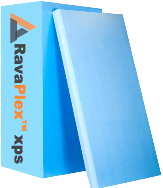 Экструзионный пенополистирол XPS RAVAPLEX, пл. 35 кг/м3, 1200x600x50 мм. (L-кр) - 10 шт., 7,2 м2 / 0