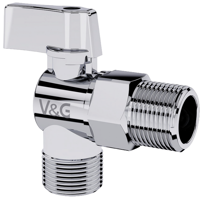 КРАН ШАРОВЫЙ УГЛ ДУ15(1/2") САНТЕХ.ПРИБОР.НР-НР VALOGIN V&G