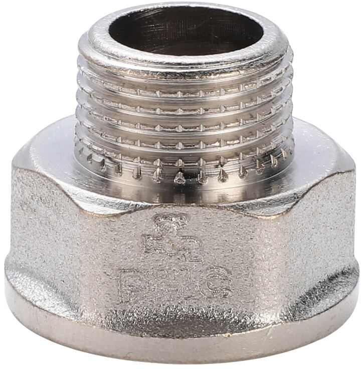 ПЕРЕХОДНИК 15х10(1/2"х3/8") ВР-НР НИКЕЛЬ FV