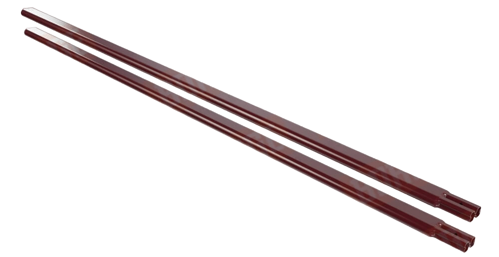 Труба RAL 3005 (вишня) "СТС" усиленная плоскоовальная (ZN 120-140 г/м2), 45 мм. х 25 мм. х L - 3000 