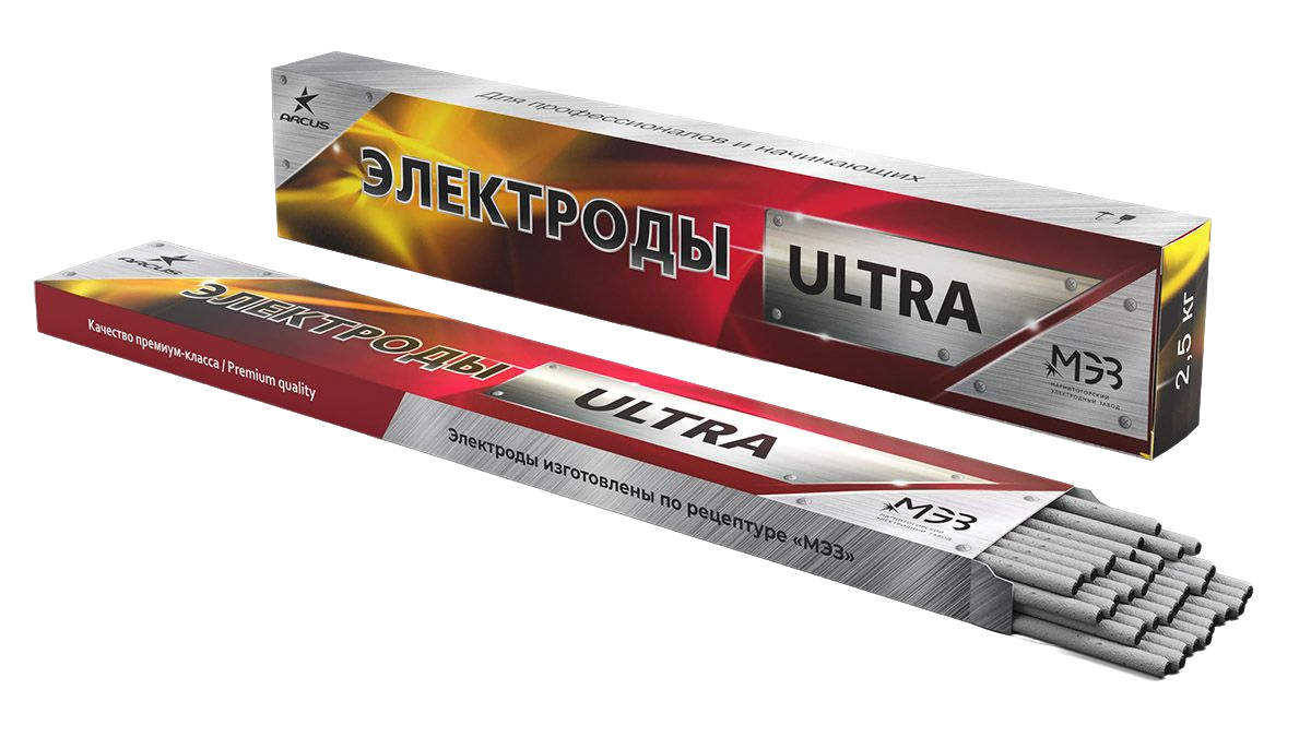 Электроды "УЛЬТРА", Ø4 мм. х L - 45 см. (в упаковке 2,5 кг.)