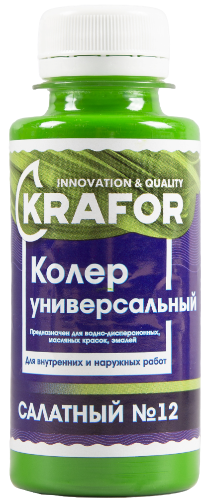 КОЛЕР УНИВЕРСАЛЬНЫЙ  №12  САЛАТНЫЙ 100 МЛ (6/108) "KRAFOR"