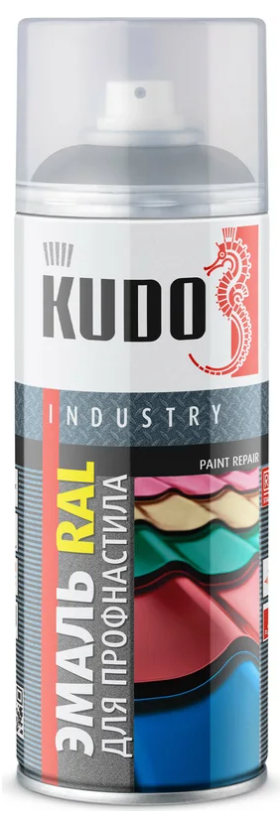 Эмаль аэрозольная "KUDO", RAL 7024 (серый графит / глянцевый), 520 мл.