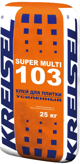 KREISEL 103 Клей для плитки усиленный SUPER MULTI, 25 кг., расход - 8 м2 (42)