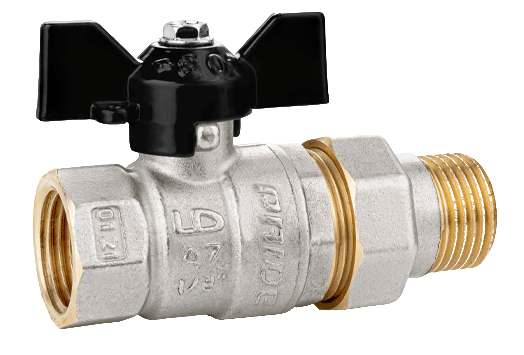 КРАН АМЕРИКАНКА ДУ15(1/2") БАБОЧКА LD Pride 47.15.В-ГШ.Б ДУ 15 Ру 40