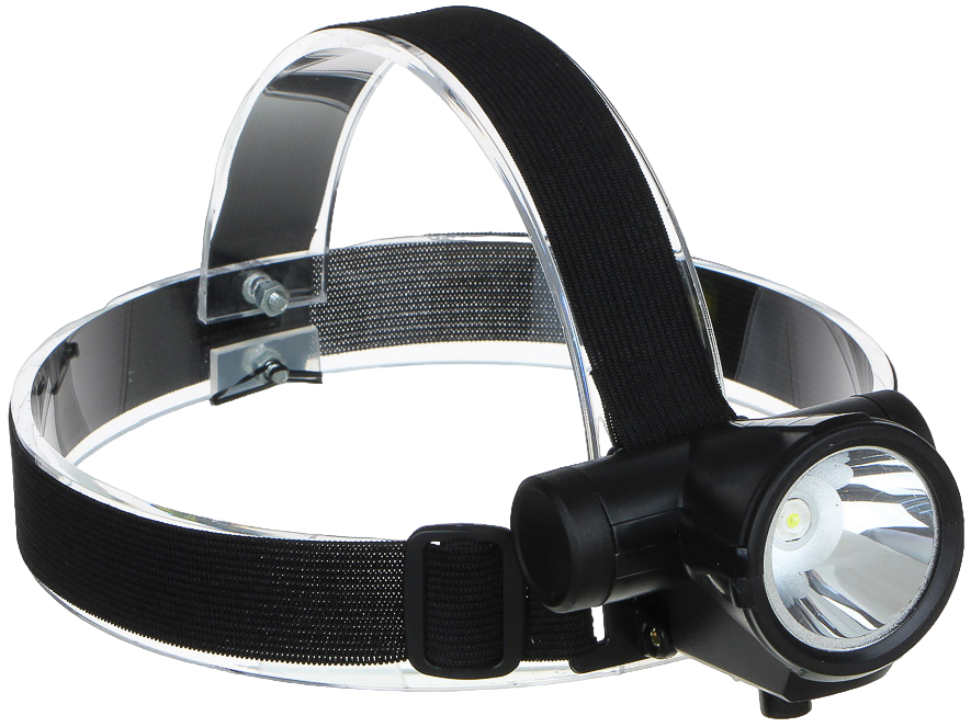 ЕРМАК Фонарь налобный, 1 LED, 3 Вт, 7х8см, 2 режима, 1200мАч, USB кабель, пластик