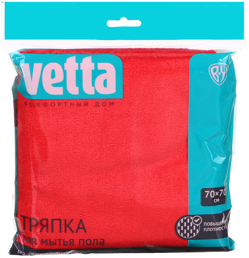 VETTA Тряпка для пола, 70х70см, 300 г/м, 3 цвета