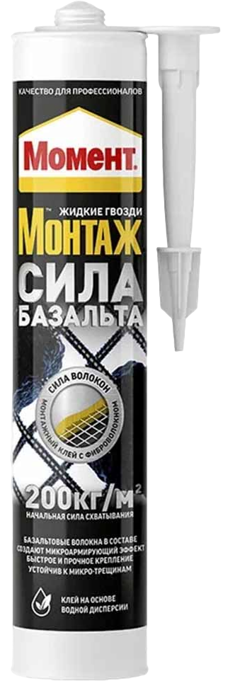КЛЕЙ МОМЕНТ МОНТАЖ СИЛА БАЗАЛЬТА 400 Г (1/12)  ХЕНКЕЛЬ