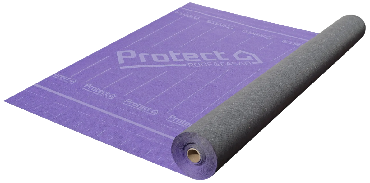 Супердиффузионная мембрана "PROTECT Classic 95", пл. 95 г/м2, 1,5 м х 46,67 пог.м. - 70 м2