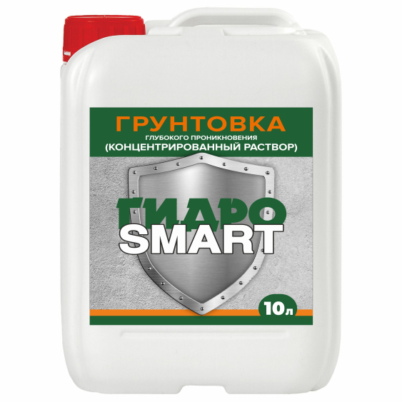 Грунтовка акриловая глубокого проникновения c антисептиком "Гидро SMART DPC" (концентрат 1:1),10 л.