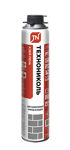 Клей - пена для газобетонных блоков и кладки "ТЕХНОНИКОЛЬ", 760 г.